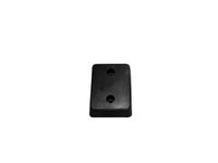 DB-13 Rubber Molded Dock Bumper, Rectangular, 2 Holes, 13" Length, 10" Width, 4" Depth