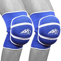 ARD Foam Pair of Poly-cotton Non-slip Elastic Fibre Knee Pads Protector Junior (Royal Blue)