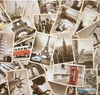 JQWORKLAND 32 PCS 1 Set Vintage Retro Old Travel Postcards for Worth Collecting