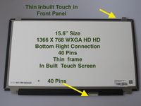 B156XTK01.0 Au Optronics 15.6 SLIM B156XTK01.0 WXGA LED Backlit Glossy Finish 40-Pin