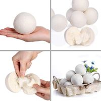 Purcon Natural Reusable Laundry Wool Dryer Balls Washing Machine Saves Drying Time