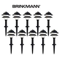 Brinkmann Yard Lites Low Voltage Landscape Path Lighting, 10 Light Set