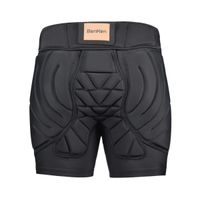 BenKen Hip Padded Pants,Women Men Anti-Fall Butt Protection Crash Pants for Mountain Bike Skateboarding Cycling Street Motocross Climbing (26''-43'' Waist)(Black S)