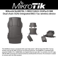 Mikrotik NetMETAL 5 RB921UAGS-5SHPacD-NM 2000mW 11ac OSL4 PoE AP/Backbone/CPE