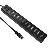 Semoic A Drag of Twelve USB2.0 Hub,12-Port USB High Speed hub for Mac, PC,USB Flash Drives,Charging Port and Other Devices