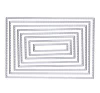 ZbFwmx Rectangle Cutting Dies Stencil DIY Scrapbook Album Paper Card Embossing Tool (ZbFDIES-Rectangle)
