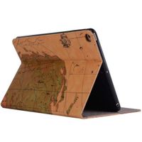 Jennyfly Air 2 iPad Case for Kids,Easy Viewing Slim Fit Duralble PU Leather Book Style Stand Protection Case Hard Cover with Card Slot for 9.7 inch iPad Air 2 - Brown