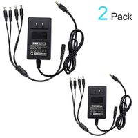 [UL Listed] EWETON 12V 2.5A 30W AC DC Security Power Supply Adapter (Input 100-240V Output 12 Volt 2.5 Amp) Wall Plugs Switching Transformer Charger for CCTV Camera DVR NVR LED Strip Light- 2 Pack