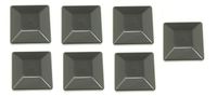 JSP Manufacturing Plastic New Fence Post Black Caps 4X4 (3 5/8") Pressure Treated Wood Made in USA MULITPACK Wholesale Bulk (7)