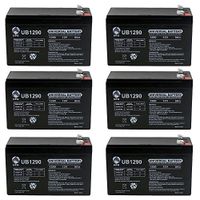 Universal Power Group 12V 9AH Sealed Lead Acid Battery for Electric Scooter and Toy Car - 6 Pack