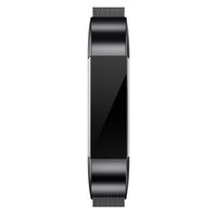 QusFy Metal Bands Compatible with Fitbit Alta/Alta HR/Ace, Stainless Steel Metal Replacement Accessories Wristband Small Large for Women Men, Silver, Black, Rose Gold, Colorful, Champagne