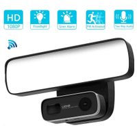 Floodlight Spy Camera Motion Light Outdoor Camera Spotlight Camera Motion-Activated HD Video Siren Alarm Wireless Two Way Audio Smart Flood Light for Home Security