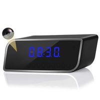 Hidden Camera WiFi Spy Camera Alarm Clock,1080P Clock Camera with Night Vision and Motion Detective Angle Remote Viewing via iPhone Android APP Multiple use at Home/Office