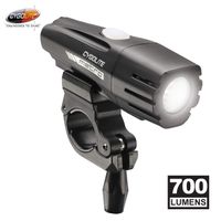 Cygolite Metro- 700 Lumen Bike Light- 4 Night Modes & Daytime Flash Mode- Compact & Durable- IP67 Waterproof- Secured Hard Mount- USB Rechargeable Headlight- for Road, Mountain, Commuter Bicycles