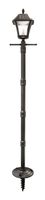 Gama Sonic GS-105S-G Baytown Ez Anchor Lamp, Post, Bright White LED, Black