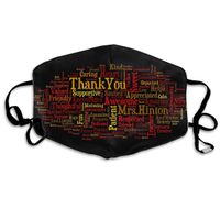Hateone Unisex Unique Mouth Mask - Abstract Adjective Word Graphic Polyester Anti-dust Masks - Fashion Washed Reusable Face Mask for Outdoor Cycling
