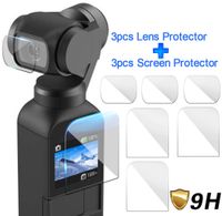 Lens + Screen Protector Kits for DJI Osmo Pocket, Elevin(TM) 6PCS Explosion-Proof TPU Screen Protector Ultra Clear Film Full Coverage for DJI OSMO Pocket