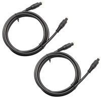 2 Pack Digital Optical Audio Cable - 6 Feet, DaKuan Home Theater Fiber Optic Toslink Male to Male Gold Plated Optical Cables (1.8 Meters) for Home Theater, Sound Bar, TV, PS4, Xbox