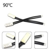 Godagoda 1 Pcs 250V 5A 50~155℃ Bimetal Disc Thermostat Temperature Switch Control Normal Close Thermostat Thermal Protector Controller