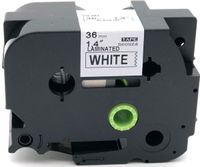NEOUZA 1PK Compatible for Brother P-Touch Laminated TZe TZ Label Tape Width 1.5" 36mm x Length 26.2' 8m (Black on White)