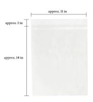 Golden State Art, Pack of 100, Crystal Clear Storage Bags - Fit 11x14 Picture Prints & Mattes - Acid Free - for 11x14 Mat Matting, Art, Photo Framing (Size: 11 3/16 X 14 1/8 inch)