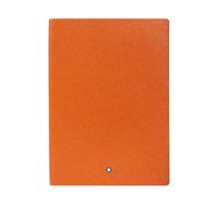 Mont Blanc Notebook 116225 Fine Stationery # 146/Leather Lined A5 Notebook with Soft Cover. Colour: Lucky Orange/192 Pages