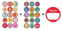 Belly Banter Baby Monthly and Milestone Stickers For Girl - Baby By Month Growth Stickers for Clothing and Baby Scrapbook Keepsakes Stickers - Great Baby Shower Gift and Baby Room Stickers 31 Sticker Bundle Pack