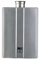 Rinnai RU98IP 9.8 GPM Indoor Ultra-Nox Condensing Tankless Propane Water Heater, Silver