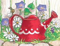 Suzy's Note Card Collection Stationery, Suzy Ducken's Watering Can - 10870