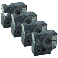 QPMY 4 Pack Compatible 1734821 for DYMO Rhino Industrial IND Self-Laminating Label Tape 1" x 18' 24mm x 5m ength 18' 5.5m