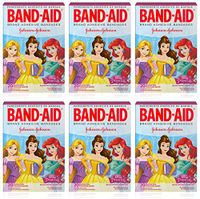 Band-Aid Bandages Disney Princess Assorted - 20 ct, Pack of 6