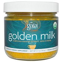 Gaia Herbs Golden Milk, 3.7 oz powder (turmeric)(3 pack)