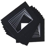 50 11x14 Black Mats Matting for 8.5x11