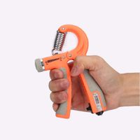Upgraded Hand Grip Strengthener Adjustable Resistance 11-132 Lbs (5-60kg) for Hand Gripper Exercise, Strength Training, Wrist Strengthener, and Hand Workout, Orange