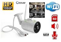 DiySecurityCameraworld- Wireless Security Camera Outdoor 1080P PoE WiFi Onvif IP Camera 180 Degree Fisheye Panoramic Surveillance Video Camera Night Vision 60ft Waterproof