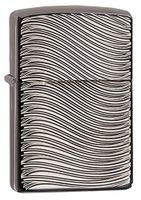 Zippo Curve Armor High Polish Black Ice Pocket Lighter