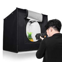 FRITHJILL Photo Box, 40cm 16" x 16" Desktop Photo Studio Adjustable Folding Portable