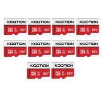 KOOTION 10 Pack 16GB Micro SD Card Class-10 Micro SDHC Card 16 gb UHS-I High Speed TF Card R Flash C10 U1 Memory Card
