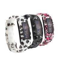 Tkasing Colorful Silicone Replacement Bands with Metal Clasps for Garmin Vivofit 2 to (No Tracker, Replacement Bands Only) (3color A)