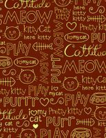 Cat Talk Rolled Gift Wrap"Catty Talk"