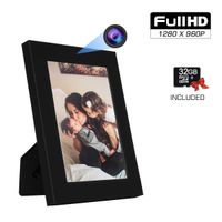 KAMRE Hidden Spy Camera Photo Frame 960P Home Security Camera, Mini Hidden Video Camera for Home and Office, No WiFi Function (Bonus 32GB SD Card Included)