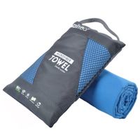 Rainleaf Microfiber Towel,Blue,16 X 32 Inches