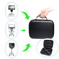 LCD Microscope Carrying Case Bag, Large Capacity Storage Bag for Digital Microscope with Display Screen and Stand Bracket