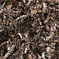 Black Cat Avenue 2 LB Chocolate Brown Crinkle Cut Paper Shred Filler for Gift Wrap and Basket Filler
