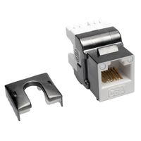 Tripp Lite Cat6 110-Style Punchdown RJ45 Keystone Jack White TAA (N238-001-WH-6A)