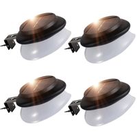 LED Gutter Lights Outdoor,SMY Upgrade Solar Gutter Lights with Adjustable Bracket, IP55 Waterproof Solar Fence Lights for Patio, Garden, Wall, Yard, Attic, Walkway (4pack, Pure White)