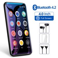 TIMMKOO MP3 Player with Bluetooth, 4.0" Full TouchScreen Mp4 Mp3 Player with Speaker, 8GB Portable HiFi Sound Mp3 Music Player with FM Radio, Voice Recorder, E-book, Supports up to 128GB TF Card Black