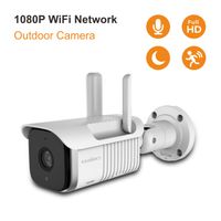 KAANSKY S6 WiFi Outdoor Security Camera HD1080P Waterproof IP66 Bullet IP Camera with Night Vision&Two Way Audio&Built-in SD Card Slot Easy Setup Smart Alert