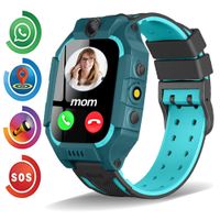 Kids Smart Watch Phone for Boys Girls Toddler Age 3-12 with GPS Tracker Dial Call SOS Camera Flashlight 1.54'' Touch Screen Math Game Alarm Clock Electronic Fence Gizmo Watch Students Birthday Gifts