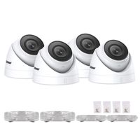 5MP PoE Security Camera 2560x1920 Super HD Dome IP Cam for ANNKE 5MP 4K POE NVR Security System, 100ft EXIR Color Night Vision, H.265+ Video Compression, IP67 Weatherproof for Outdoor Indoor